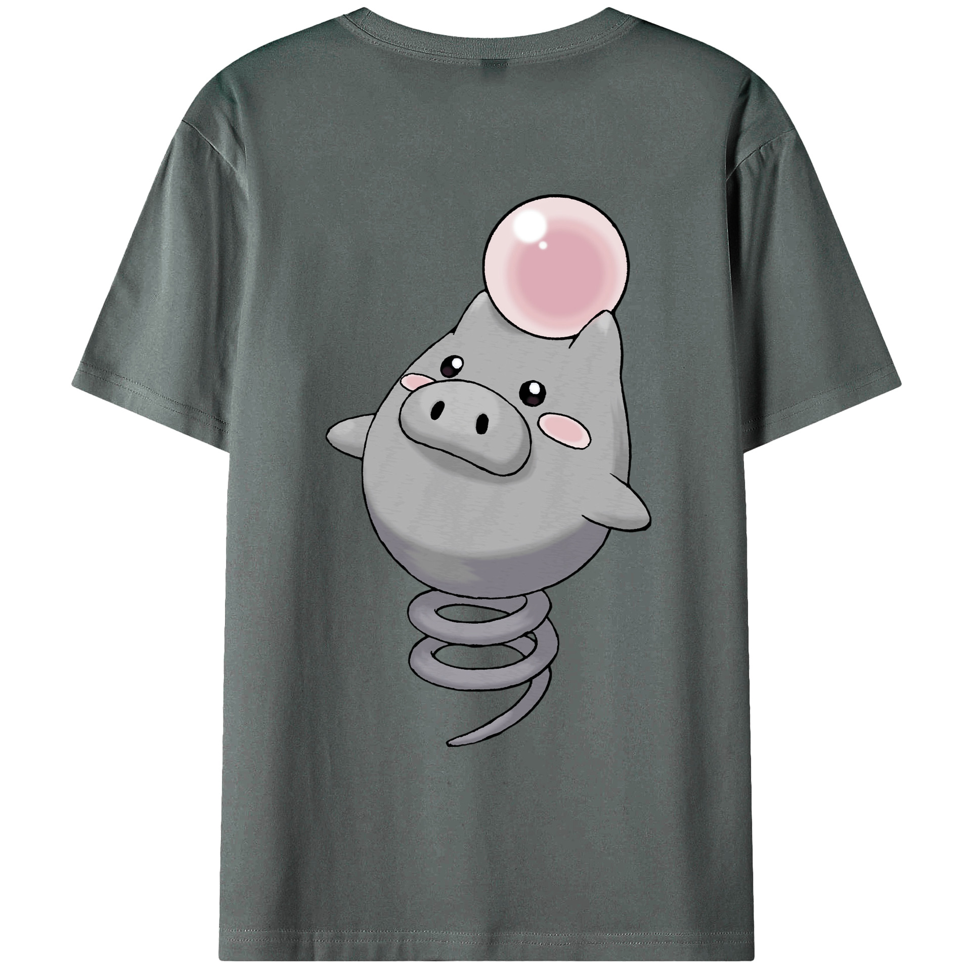 （画像用） ポケットモンスター Pokémon 綿100％ メンズ半袖Tシャツ（バックプリント） 通気性